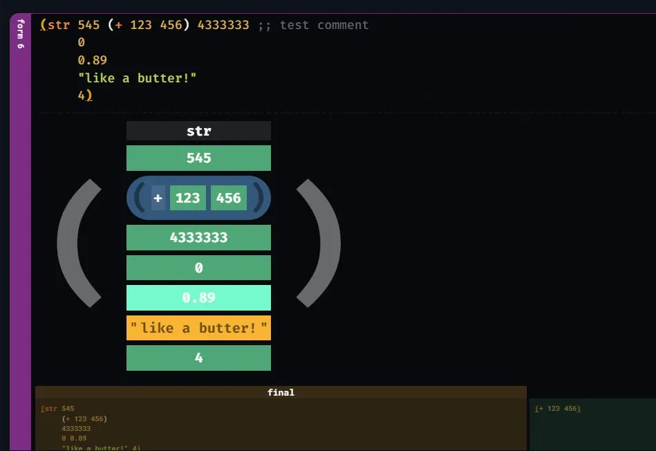 On this weeks episode of "Visualizing #Clojure forms for the bold and beautiful"...

Now smaller, easier to interact...